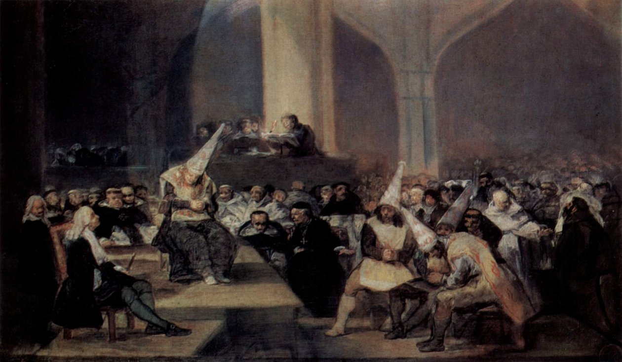 Tribunál inkvizice od Francisco de Goya