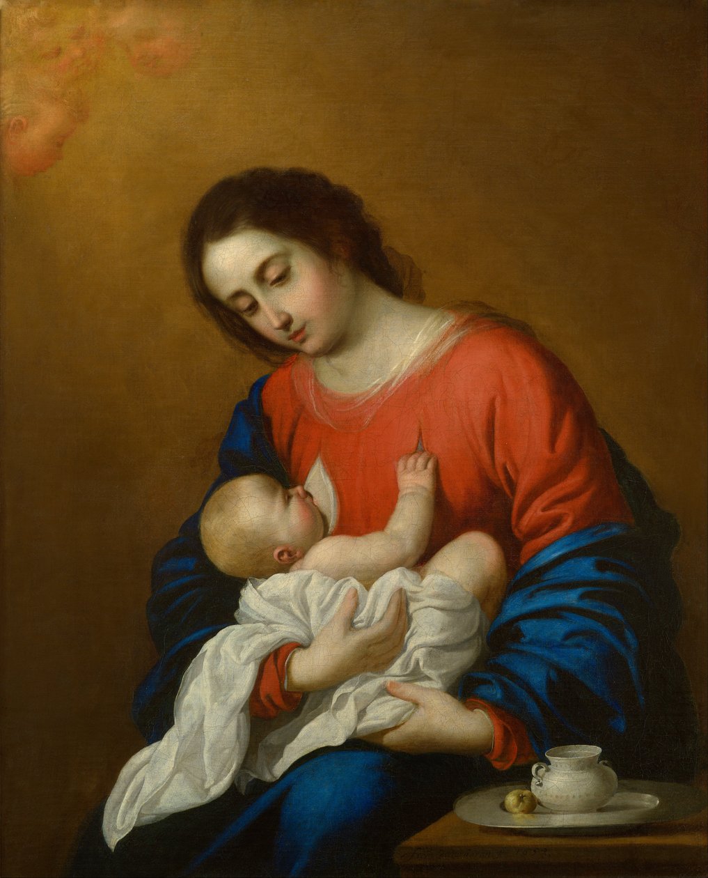 Madonna a dítě od Francisco de Zurbaran