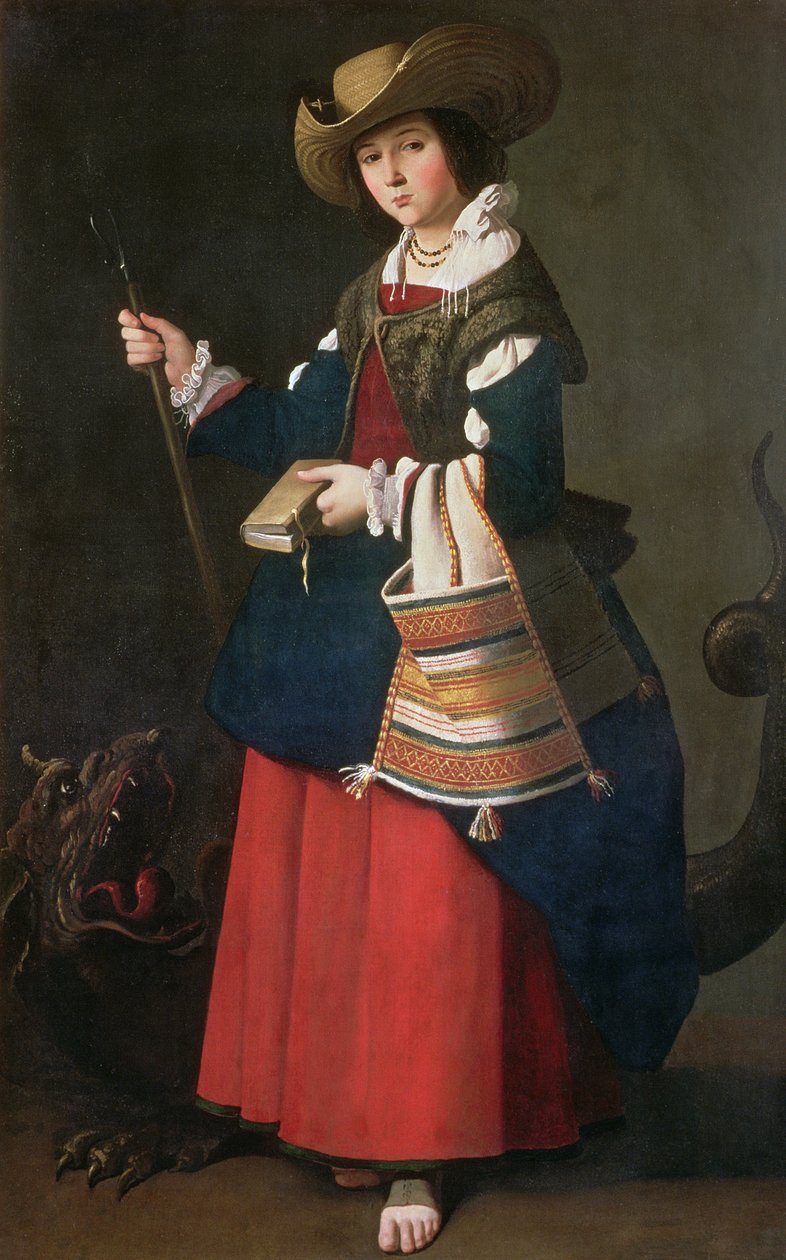 Svatá Markéta Antiochijská, 1630-34 od Francisco de Zurbaran
