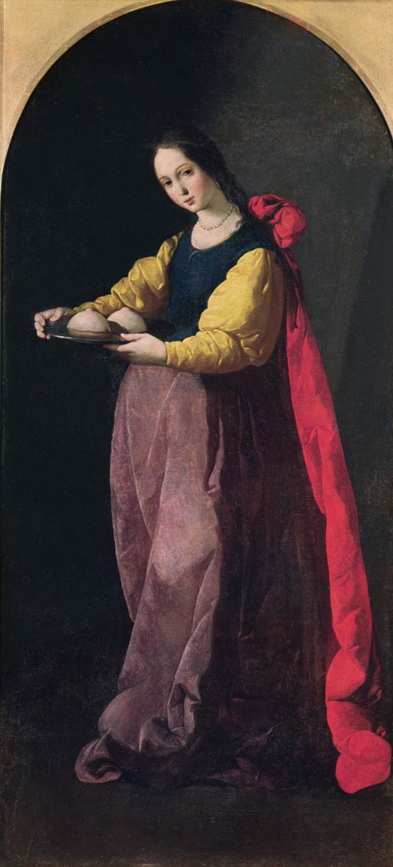 Svatá Agáta od Francisco de Zurbaran