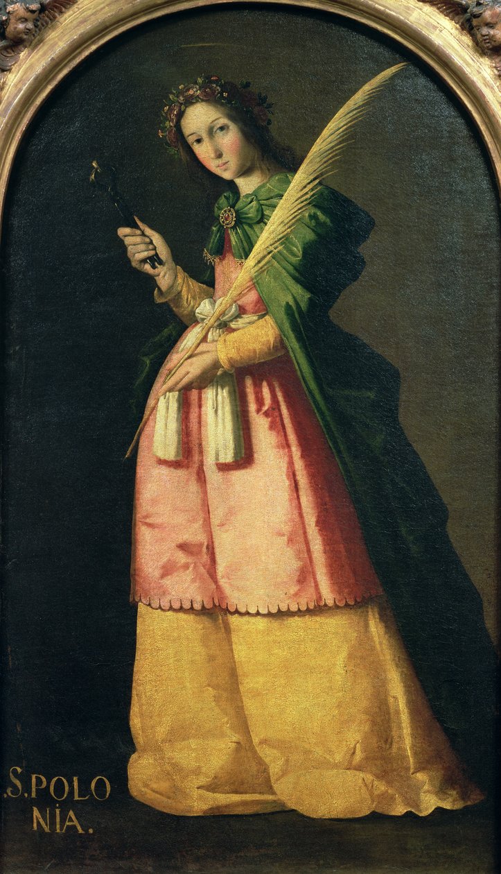 Svatá Apollonie, kolem roku 1636 od Francisco de Zurbaran