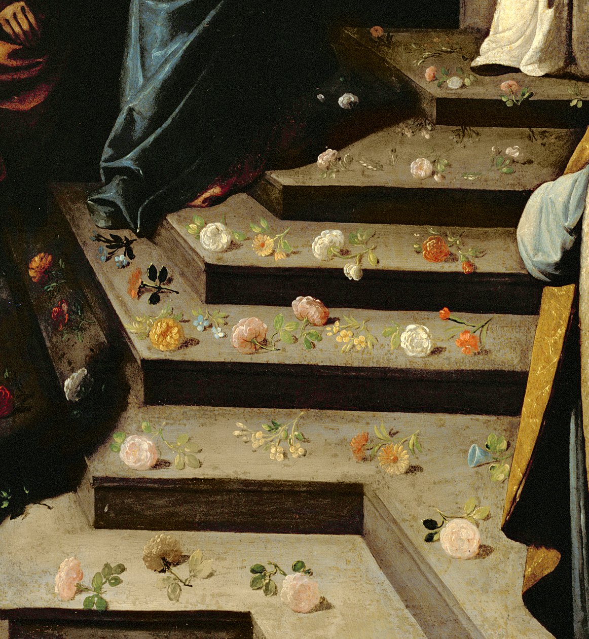 Rozsypání květin (detail 109931) od Francisco de Zurbaran