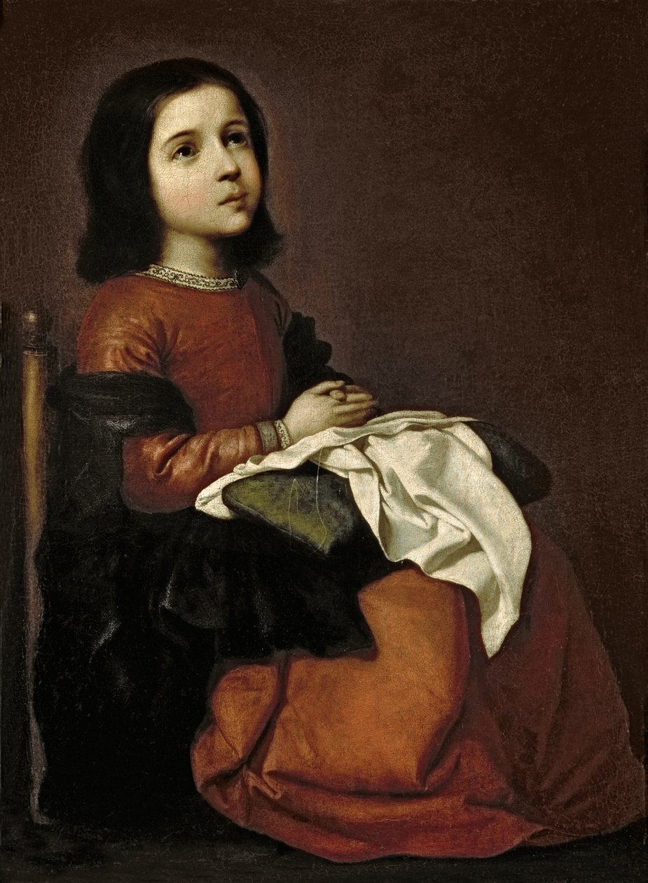 Dětství Panny, c.1660 od Francisco de Zurbaran