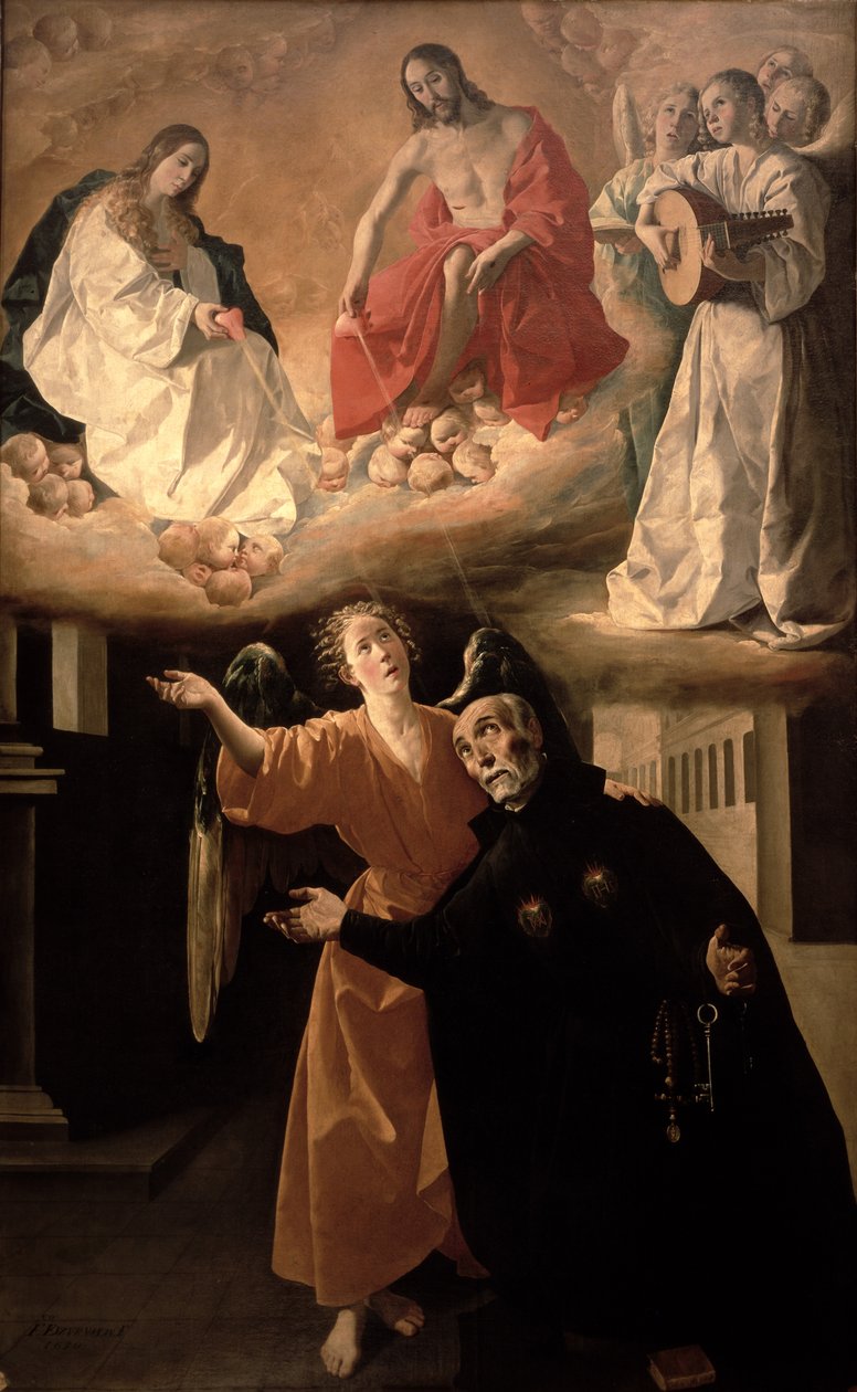 Vidění svatého Alfonse Rodrigueze (1533-1617) od Francisco de Zurbaran