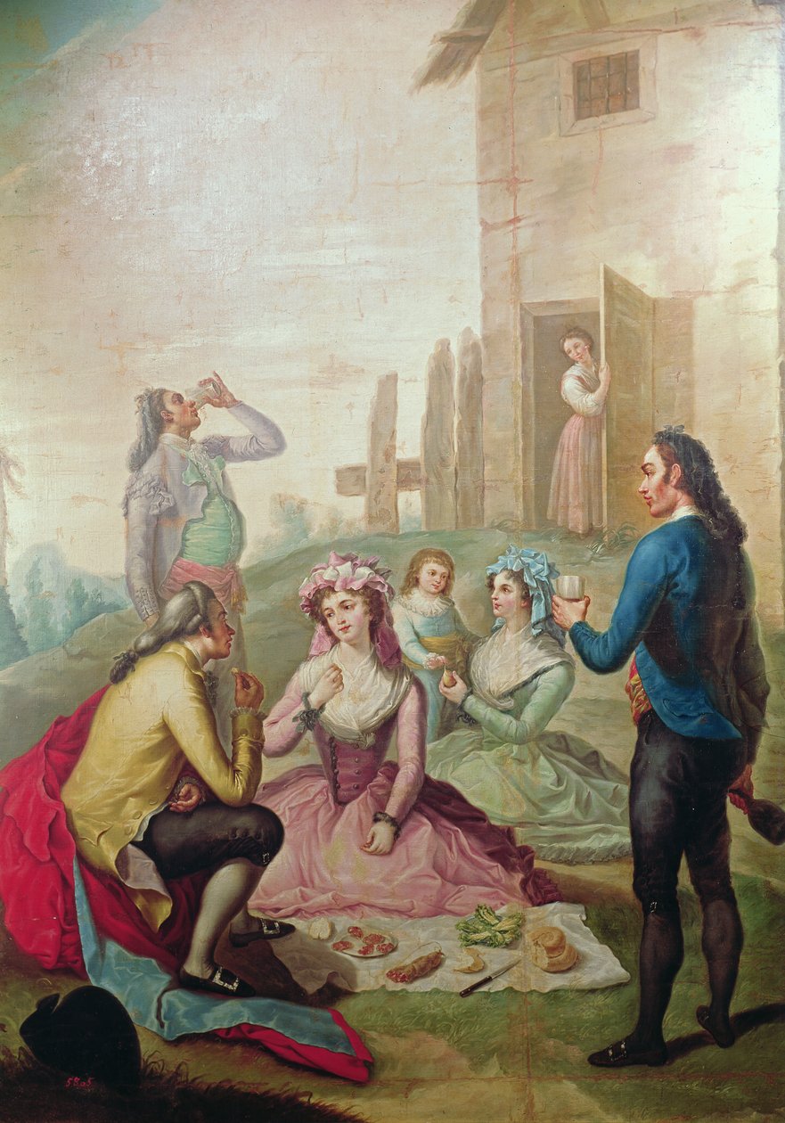 Venkovský piknik od Francisco Bayeu y Subias