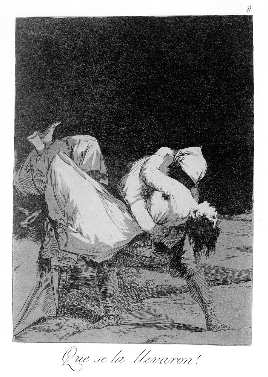 Capricho № 8: Vzali ji pryč! od Francisco de Goya