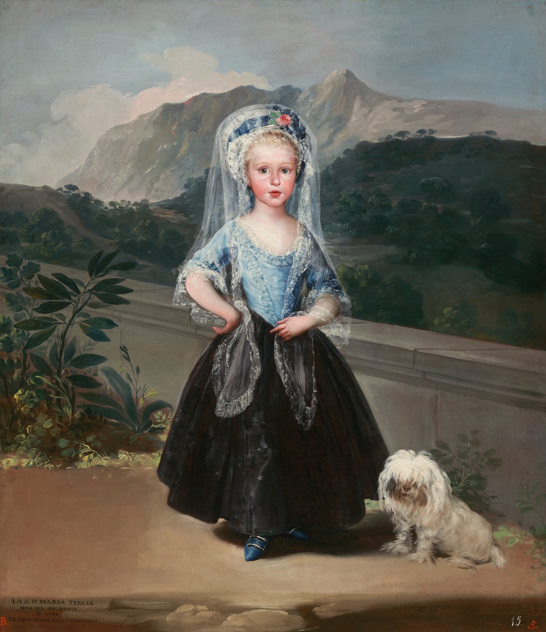 María Teresa de Borbón y Vallabriga, pozdější hraběnka z Chinchónu od Francisco de Goya