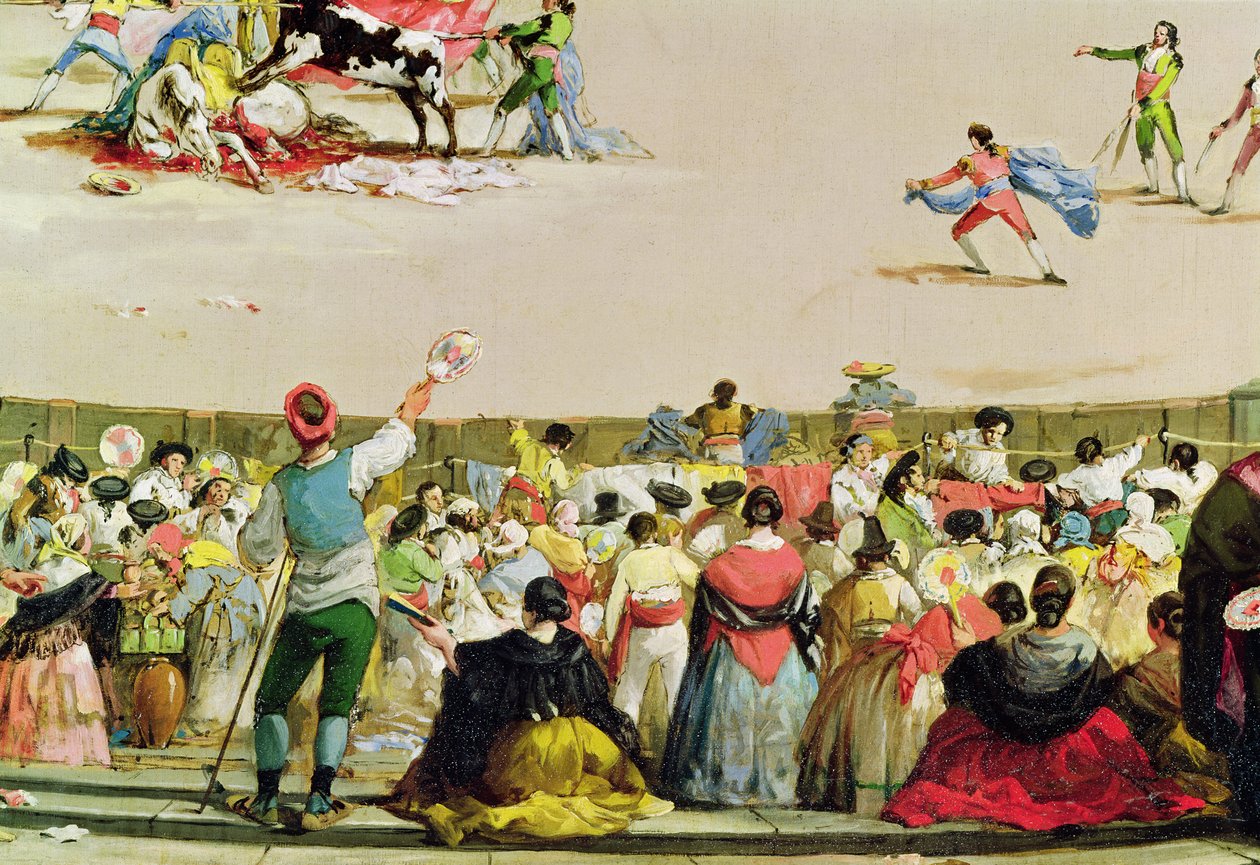 Býčí zápasy (detail popředí) od Francisco de Goya