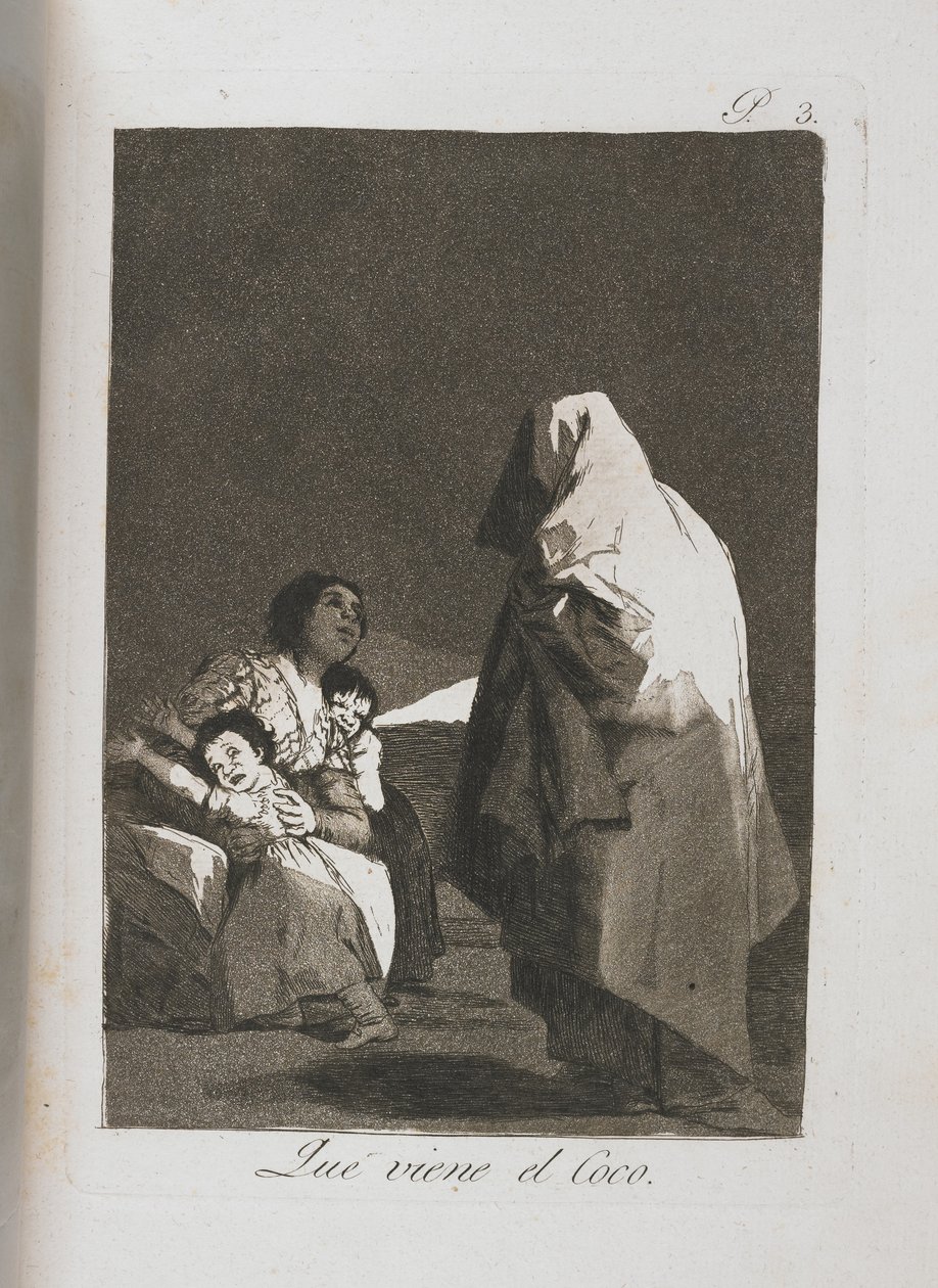 Al Conde Palatino, z Los Caprichos, 1797-1798 od Francisco de Goya