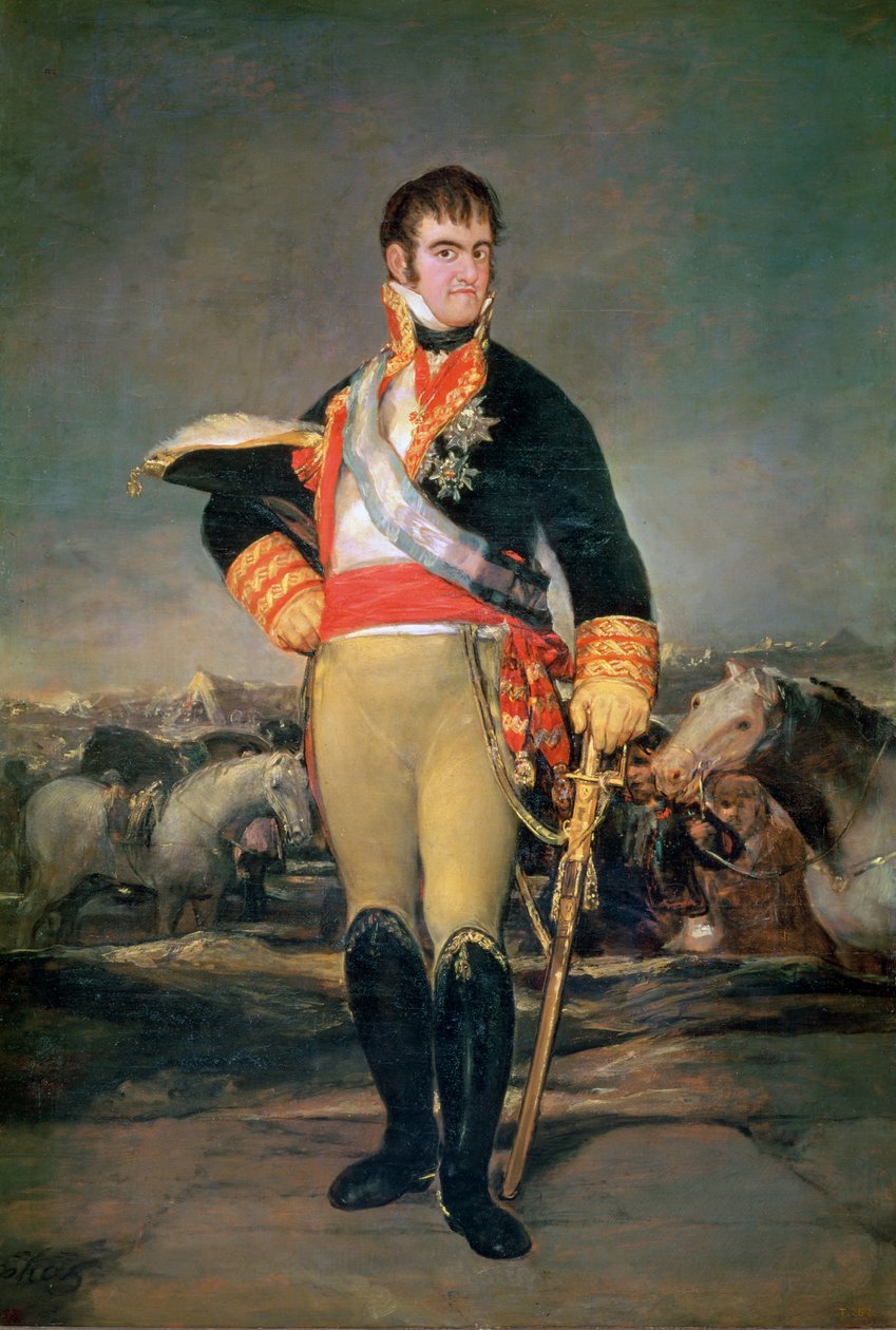 Král Ferdinand VII. (1784-1833) kolem roku 1814 od Francisco de Goya