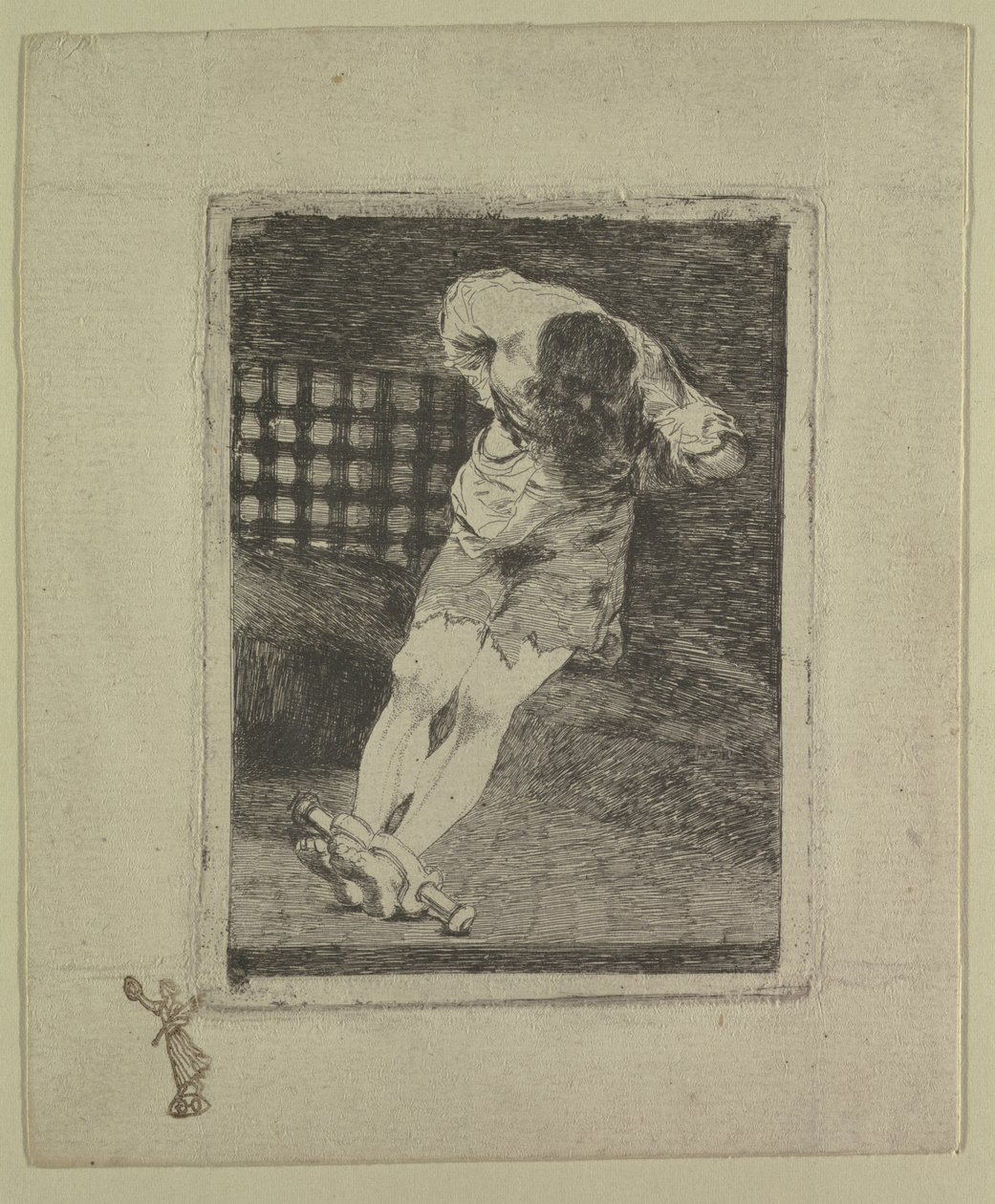 La seguridad de un reo no exige tormento (Bezpečí obžalovaného nevyžaduje muka), c.1810-20 od Francisco de Goya