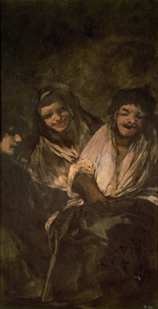 Smějící se postavy od Francisco de Goya