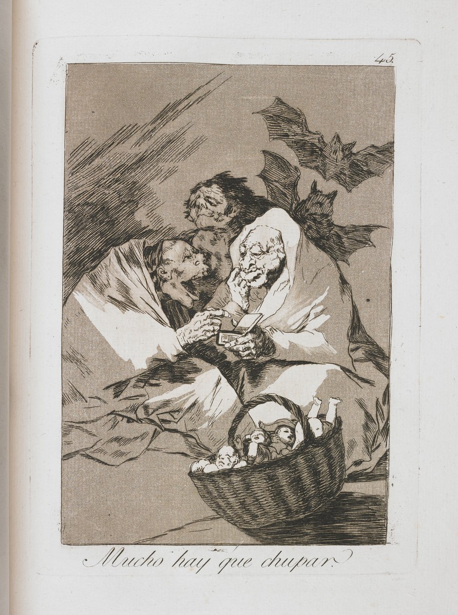 Deska z Los Caprichos, 1797-1798 od Francisco de Goya