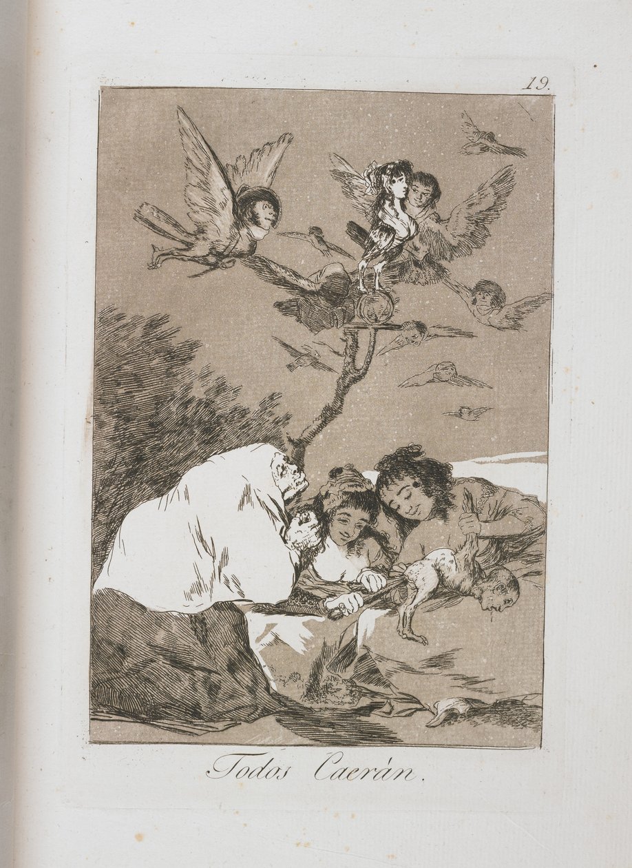 Deska z Los Caprichos, 1797-1798 od Francisco de Goya