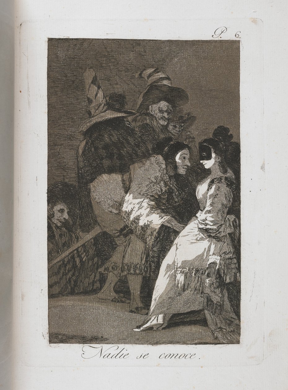 Talíř z Los Caprichos, 1797-1798 od Francisco de Goya