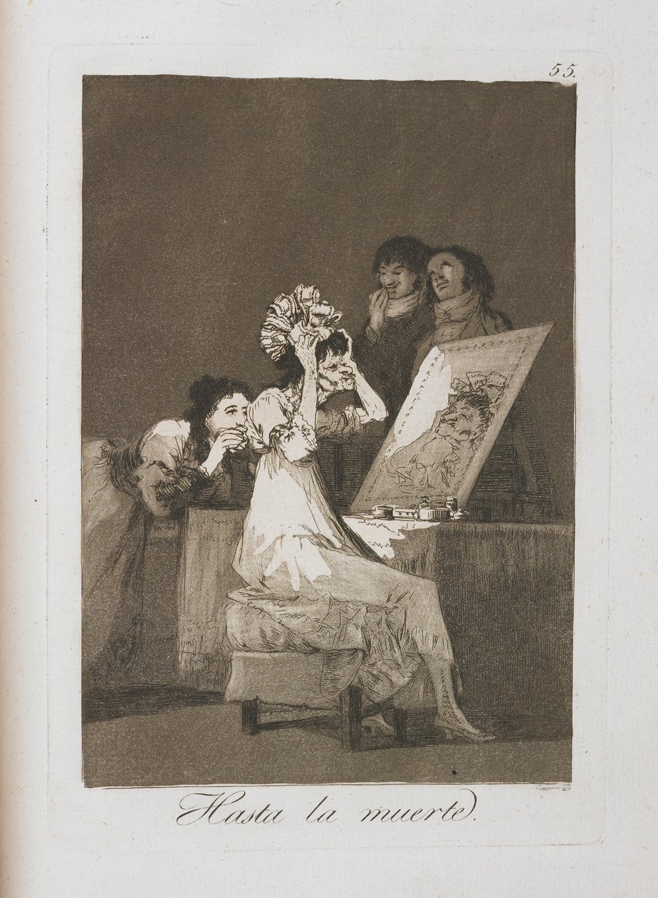Deska z Los Caprichos, 1797-1798 od Francisco de Goya