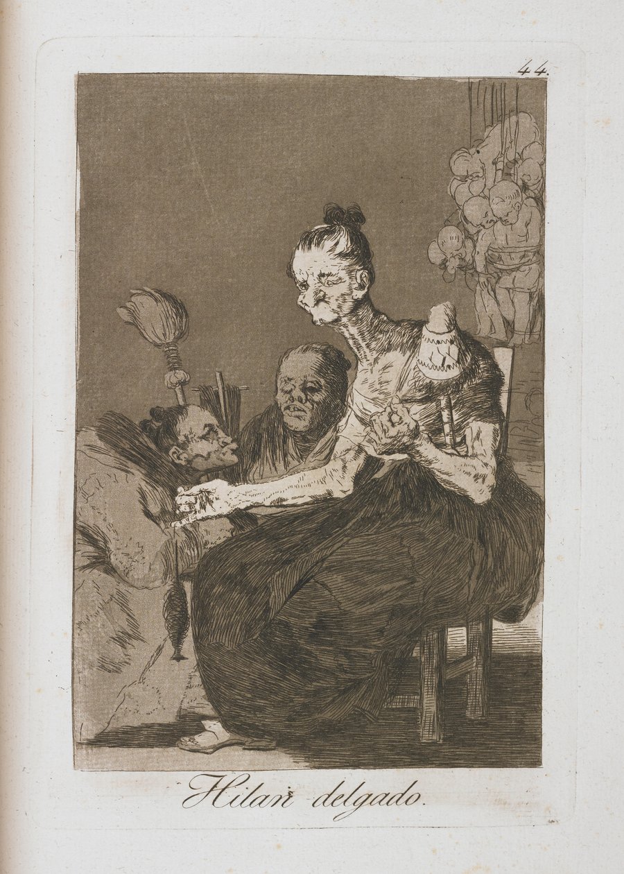 Deska z Los Caprichos, 1797-1798 od Francisco de Goya