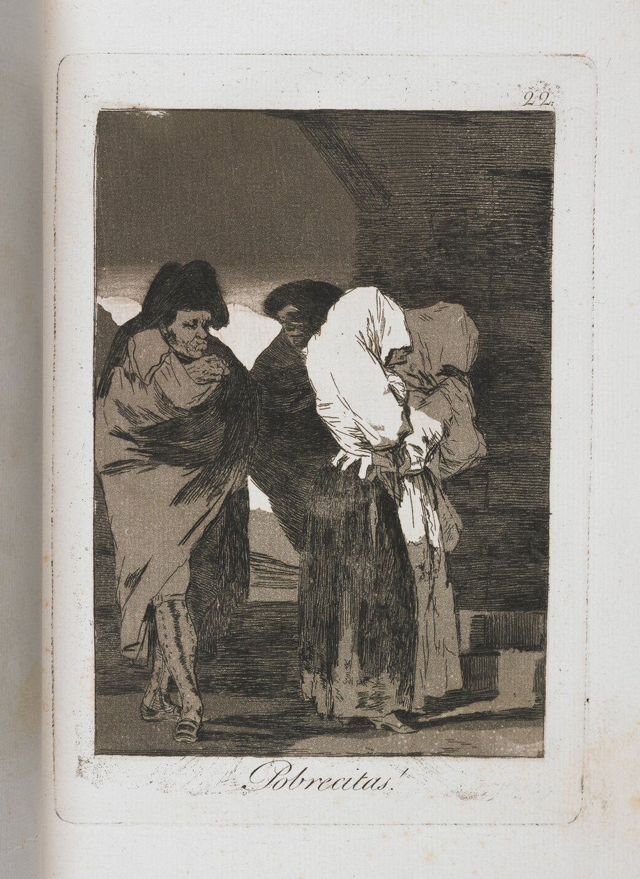 Deska z Los Caprichos, 1797-1798 od Francisco de Goya