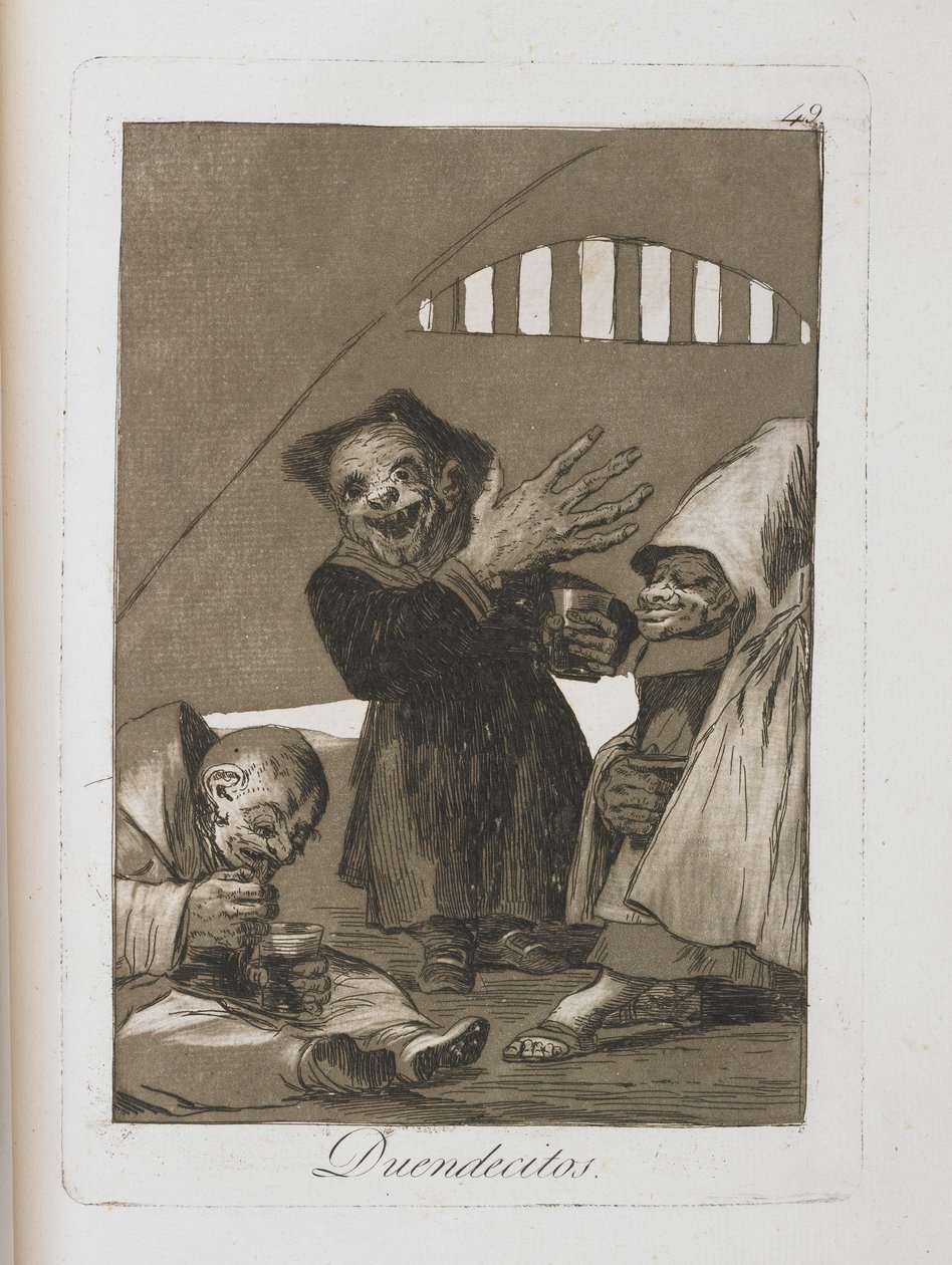Talíř z Los Caprichos, 1797-1798 od Francisco de Goya