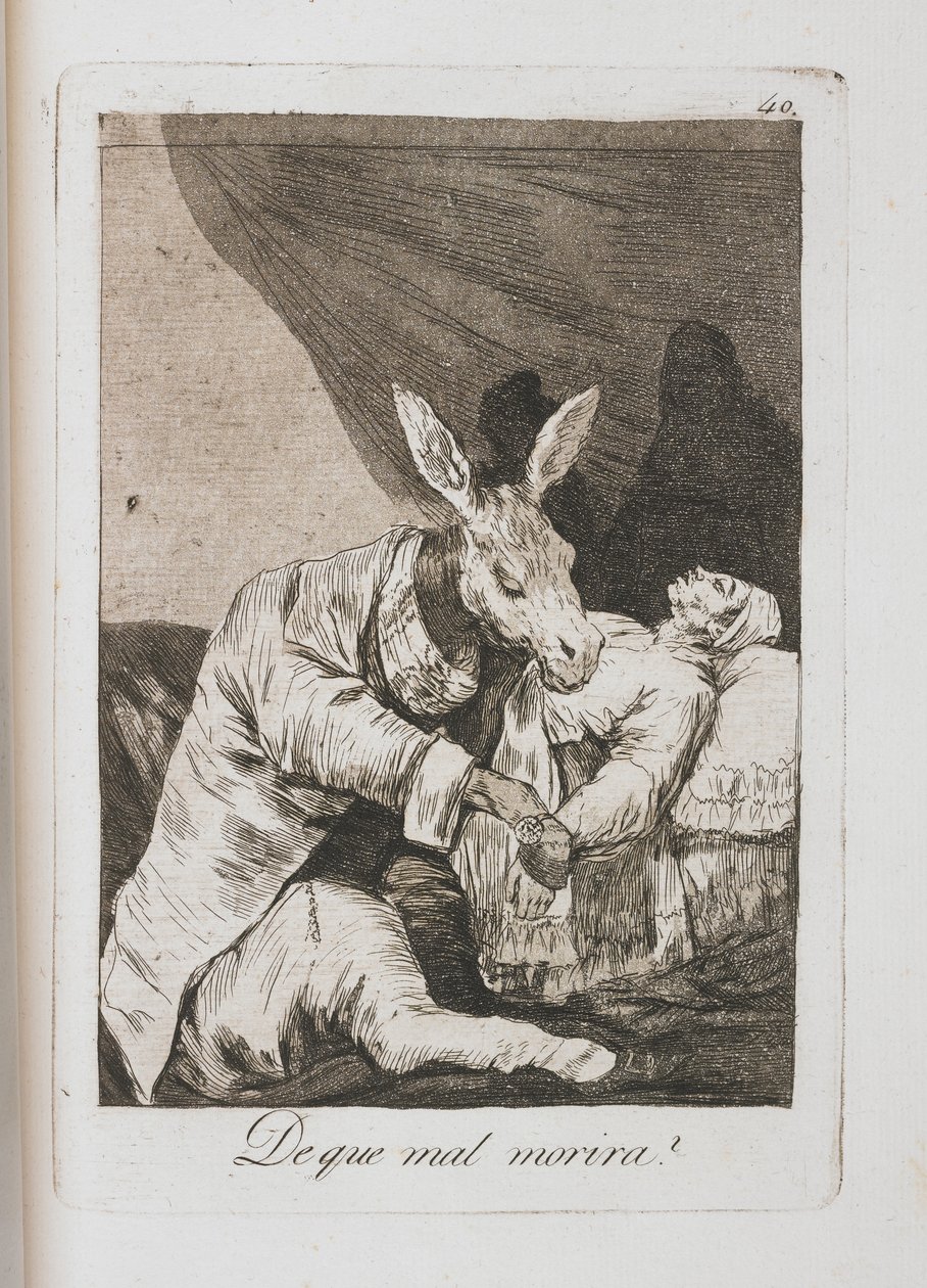 Talíř z Los Caprichos, 1797-1798 od Francisco de Goya