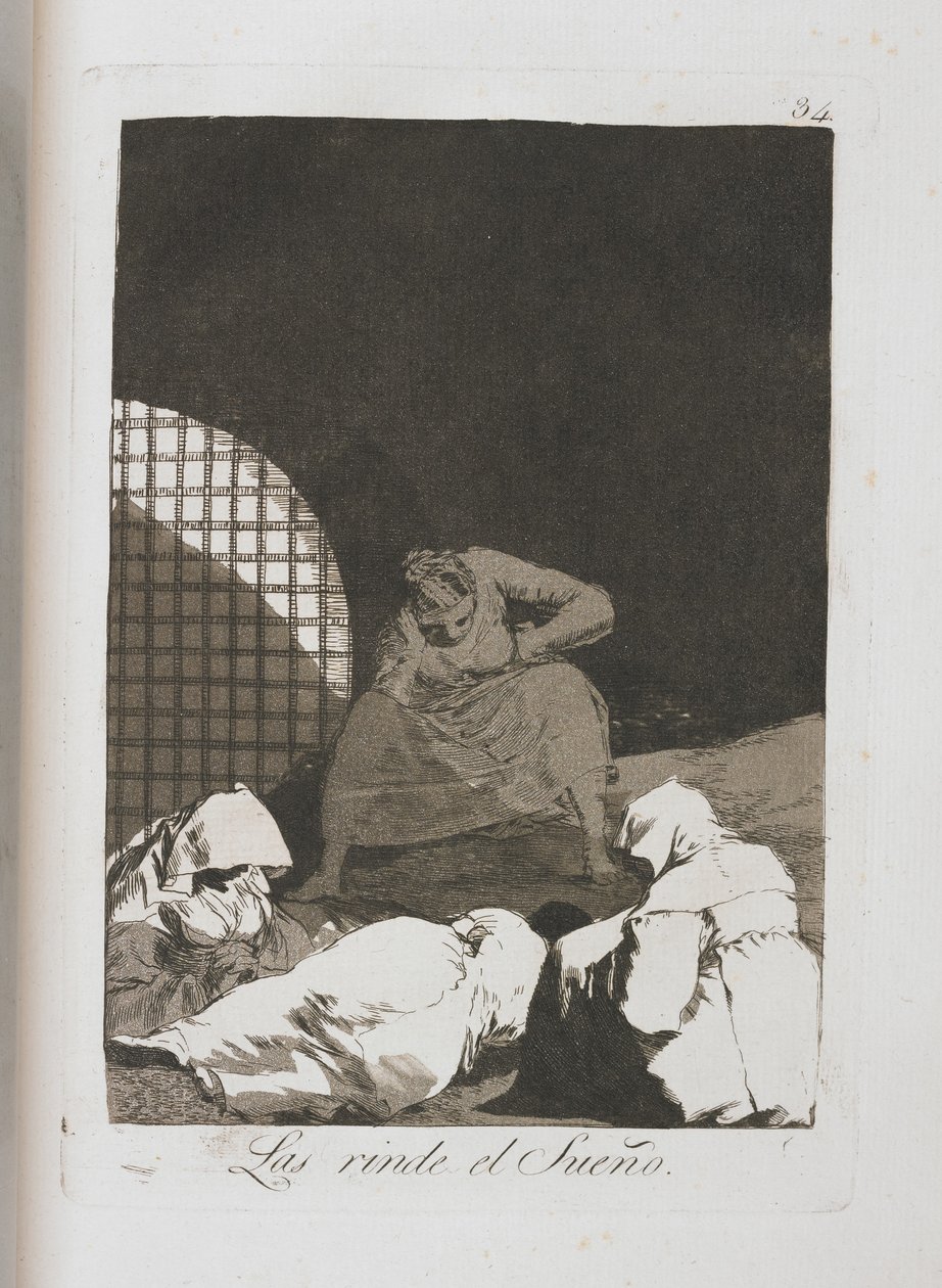 Deska z Los Caprichos, 1797-1798 od Francisco de Goya