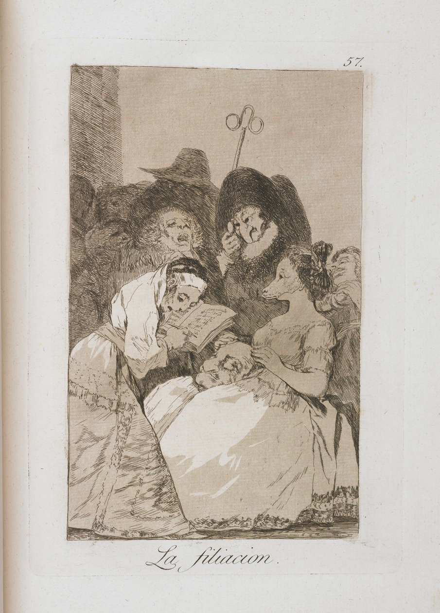 Deska z Los Caprichos, 1797-1798 od Francisco de Goya