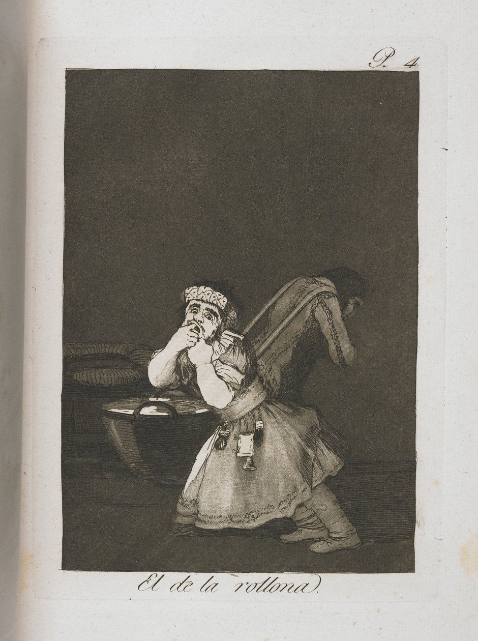 Deska z Los Caprichos, 1797-1798 od Francisco de Goya