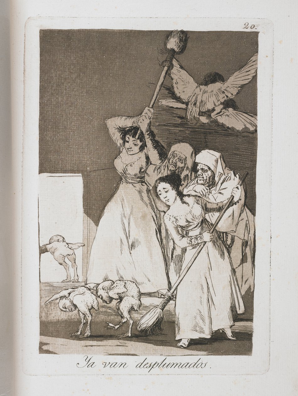 Deska z Los Caprichos, 1797-1798 od Francisco de Goya