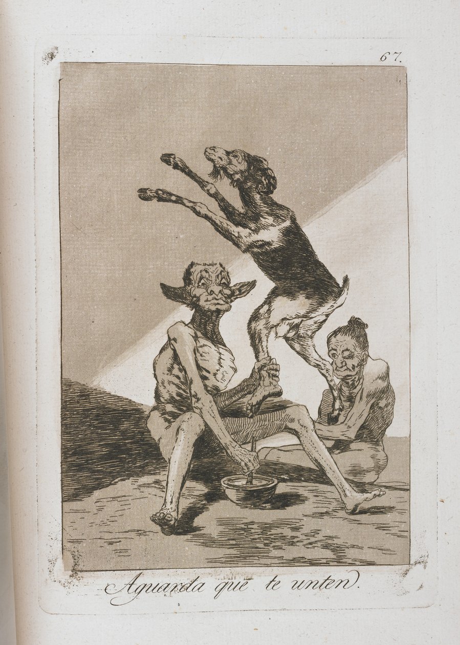 Deska z Los Caprichos, 1797-1798 od Francisco de Goya