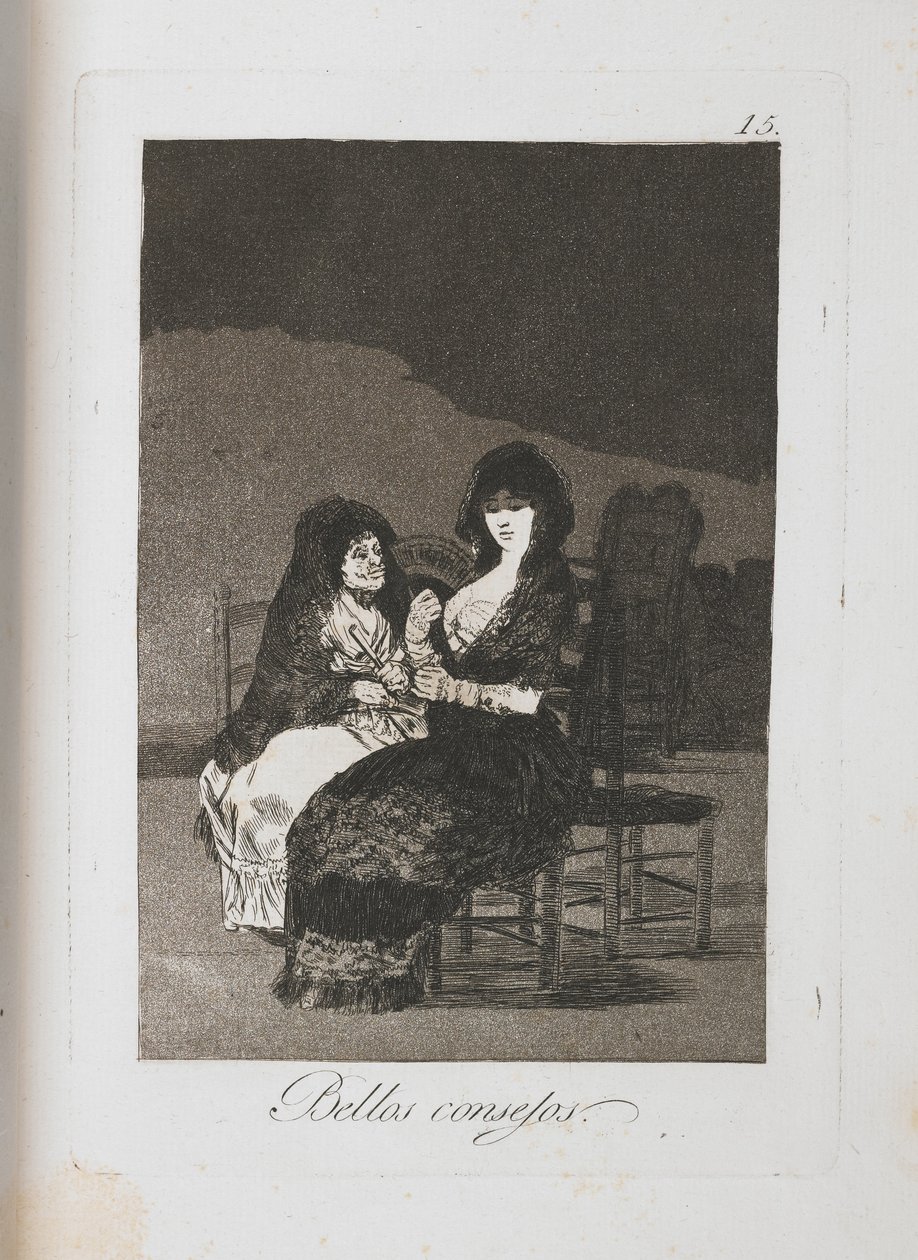 Talíř z Los Caprichos, 1797-1798 od Francisco de Goya