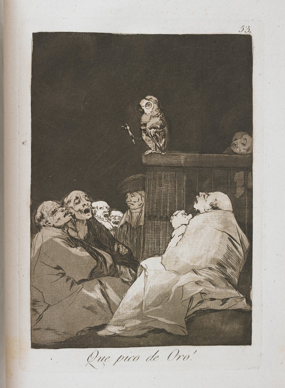 Deska z Los Caprichos, 1797-1798 od Francisco de Goya
