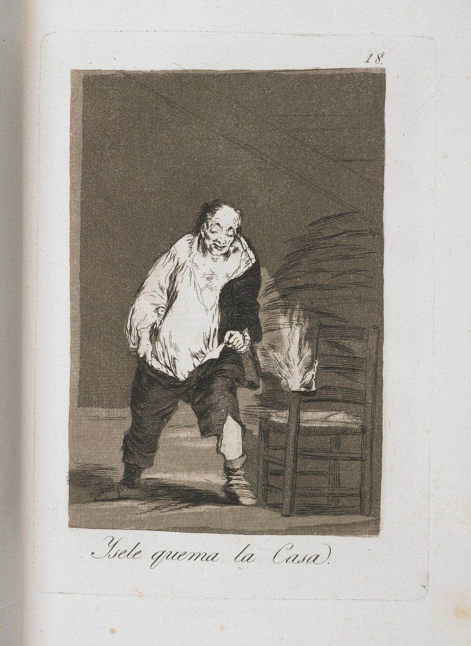 Deska z Los Caprichos, 1797-1798 od Francisco de Goya