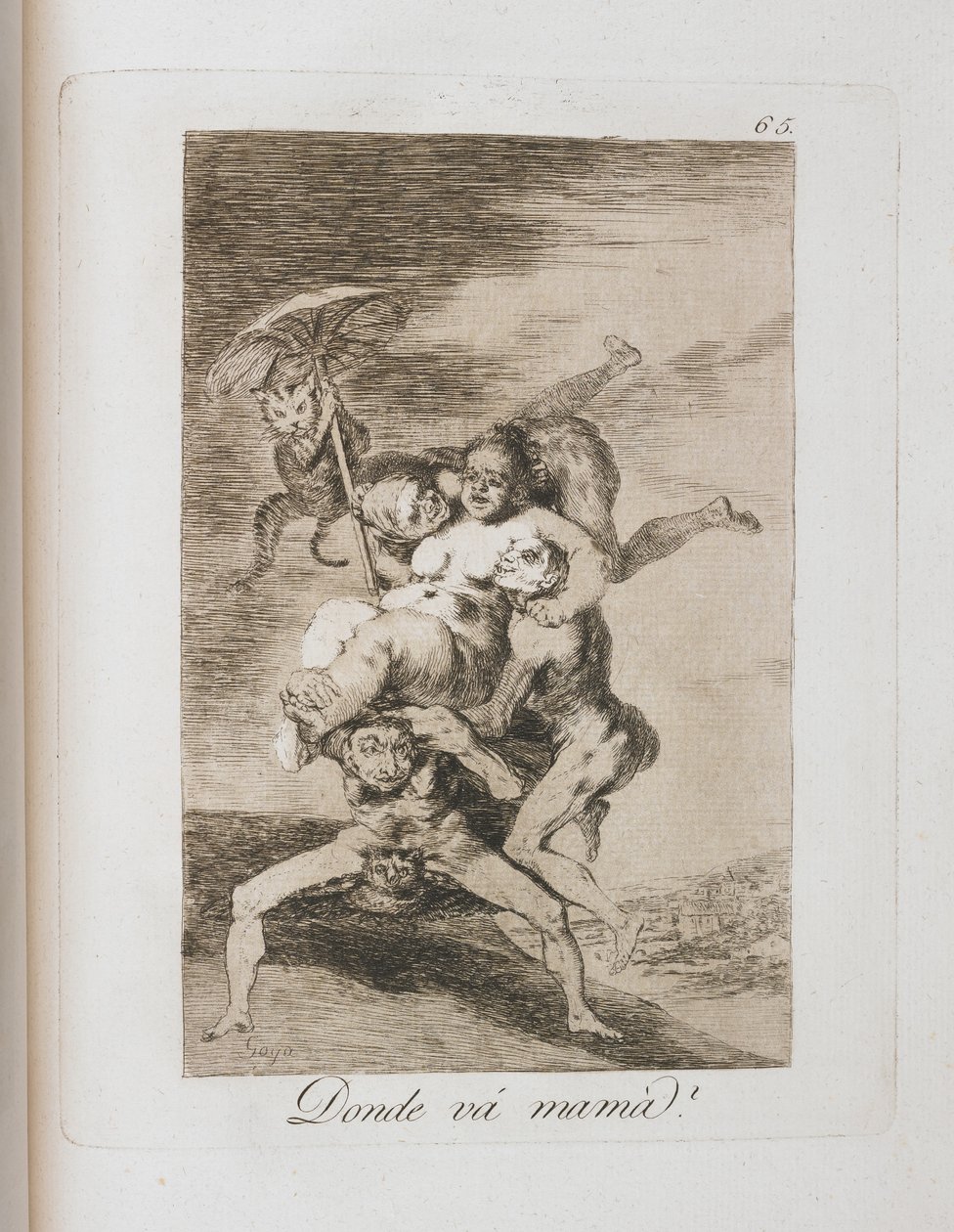 Talíř z Los Caprichos, 1797-1798 od Francisco de Goya