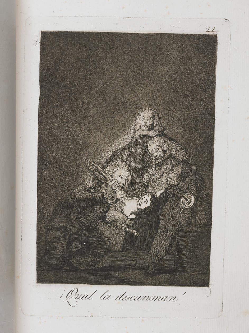 Deska z Los Caprichos, 1797-1798 od Francisco de Goya