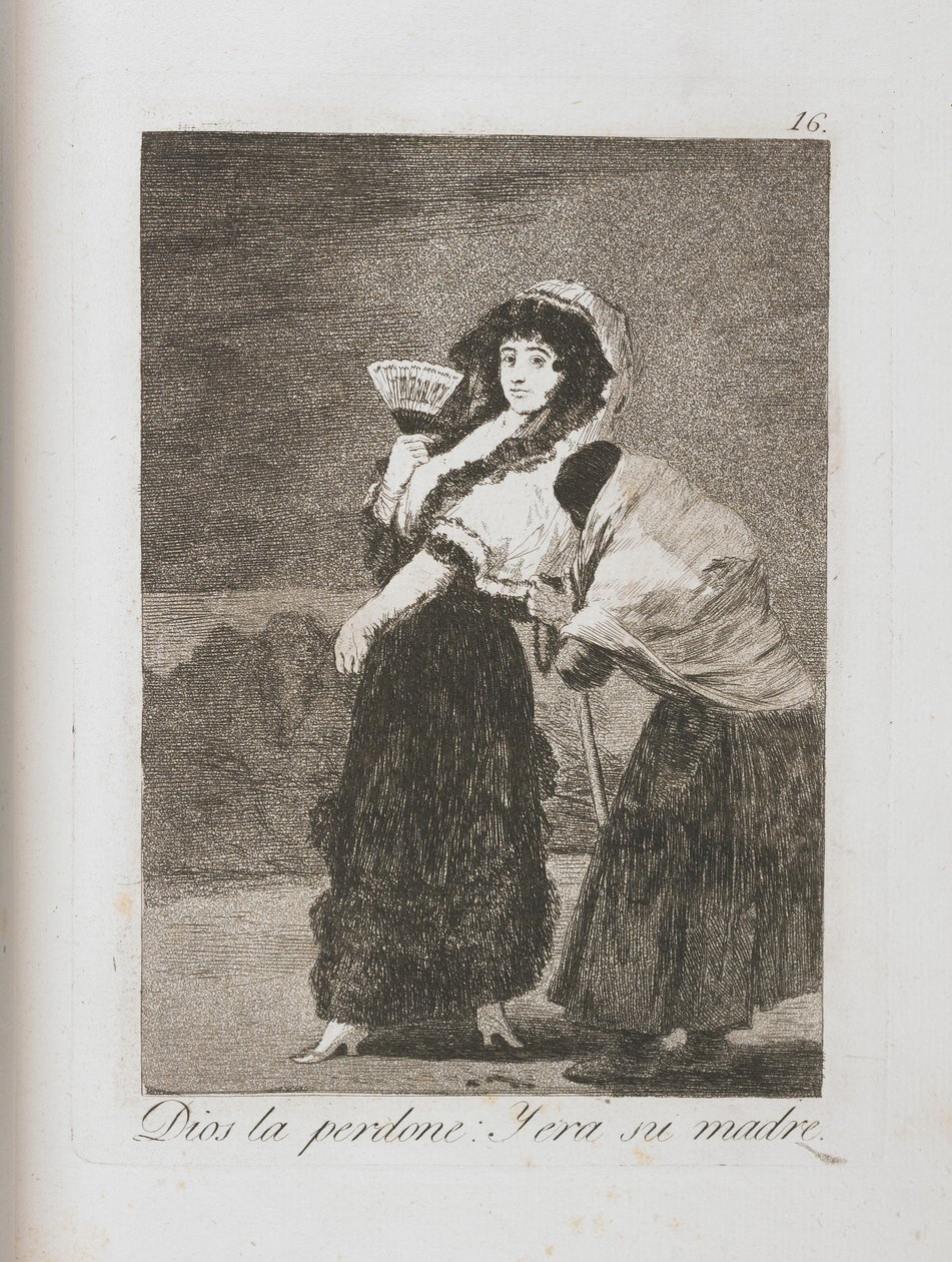 Deska z Los Caprichos, 1797-1798 od Francisco de Goya