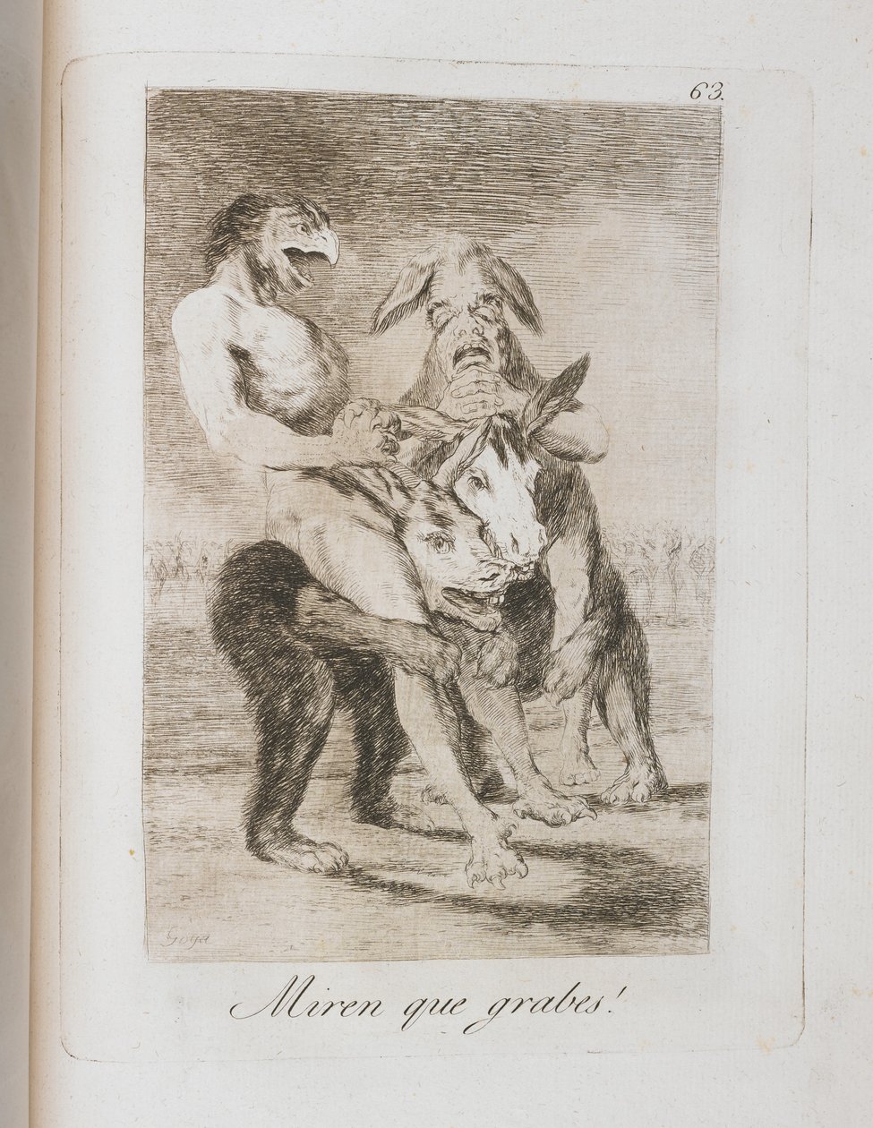 Deska z Los Caprichos, 1797-1798 od Francisco de Goya