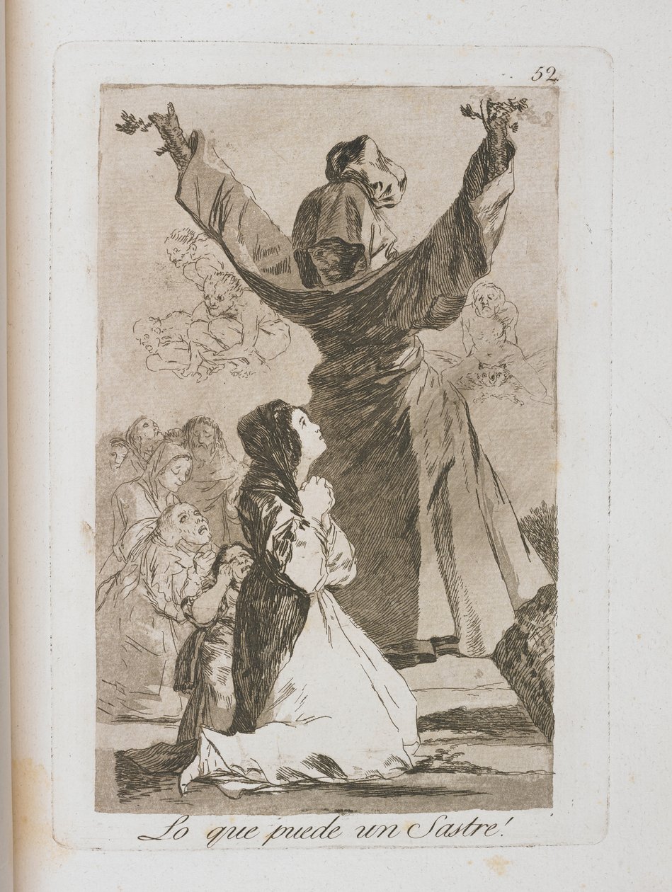 Deska z Los Caprichos, 1797-1798 od Francisco de Goya