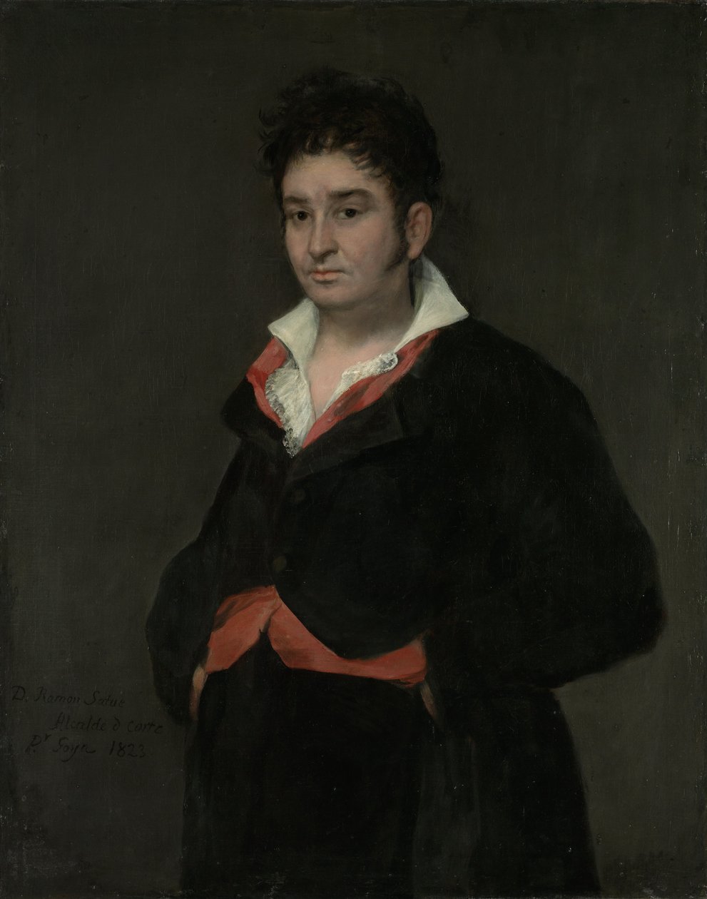 Portrét Dona Ramona Satue, 1823 od Francisco de Goya