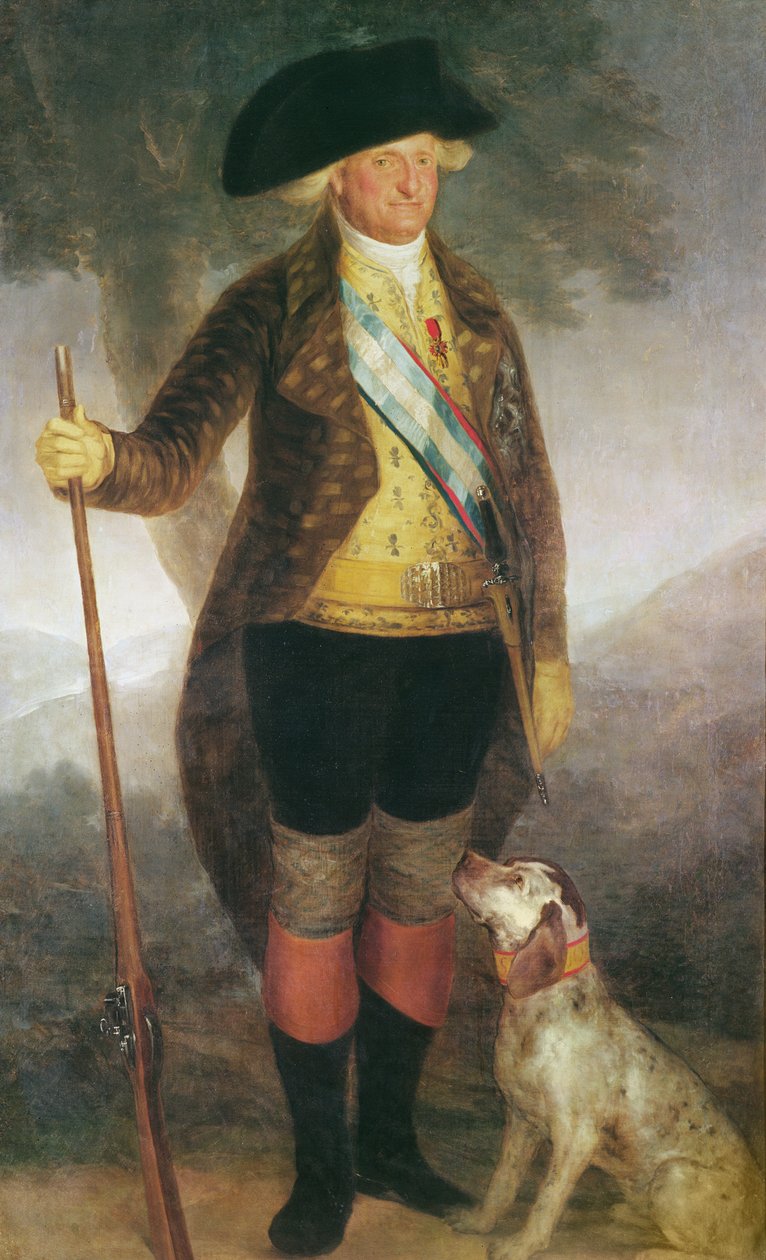 Portrét španělského krále Karla IV. na lovu od Francisco de Goya