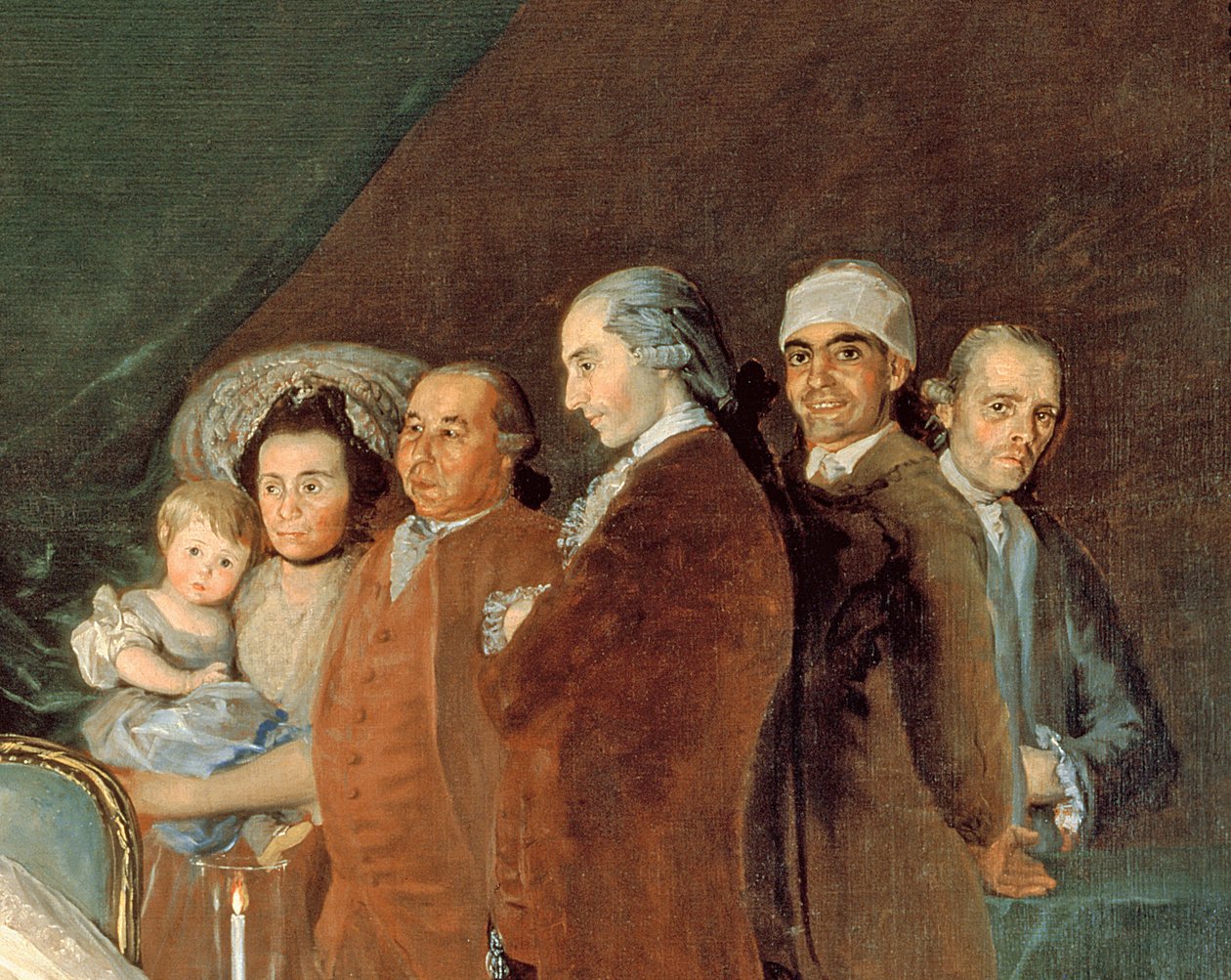 Rodina dítěte Don Luis de Borbon, 1783-84 detail olej na plátně z roku 214612 od Francisco de Goya