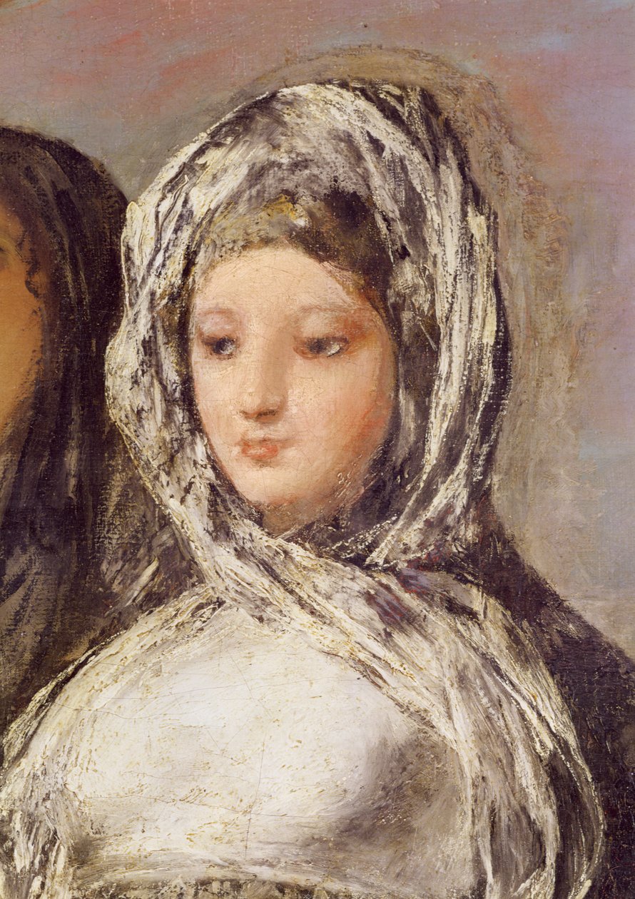 Dopis aneb Mladé dívky (detail tváře), 1812-1819 od Francisco de Goya