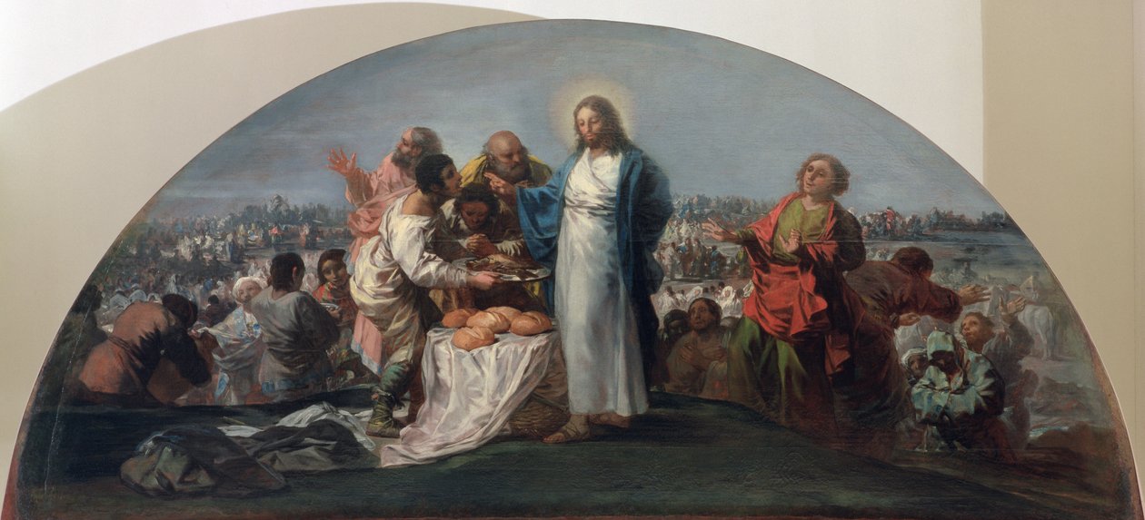 Rozmnožení chlebů a ryb, 1795-96 od Francisco de Goya