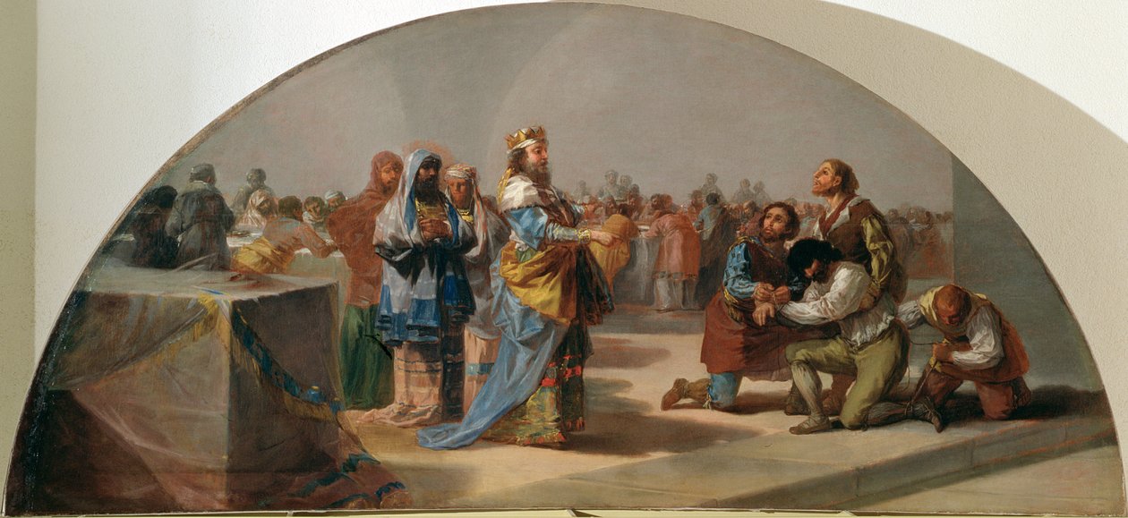 Podobenství o hostech na svatbě králova syna, 1796-97 od Francisco de Goya