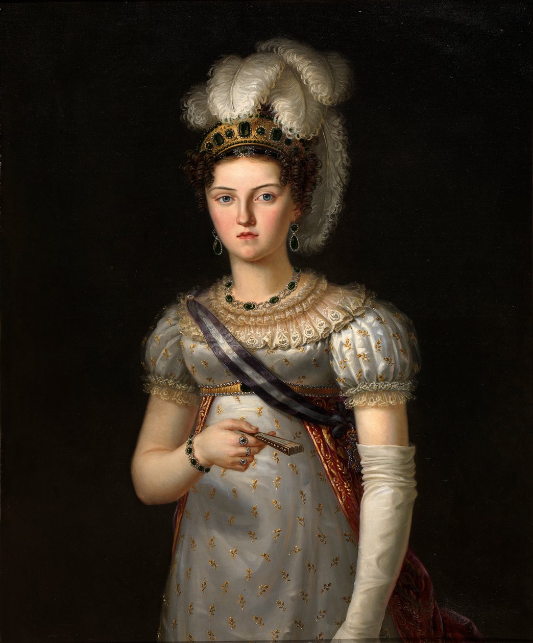 María Josefa Amalia de Sajonia, třetí manželka Fernanda VII od Francisco Lacoma y Fontanet