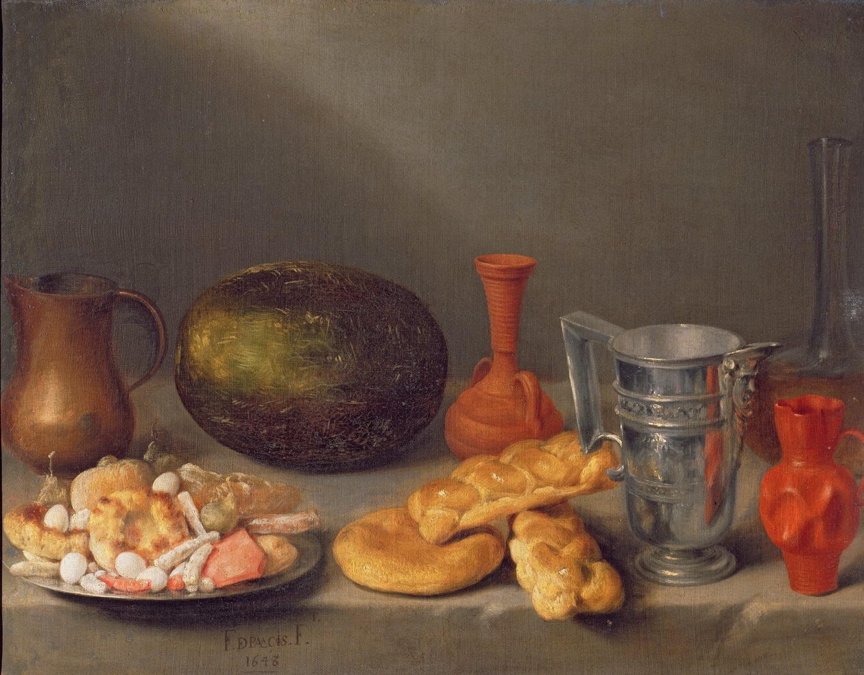 Zátiší s chlebem, 1648 od Francisco Palacios