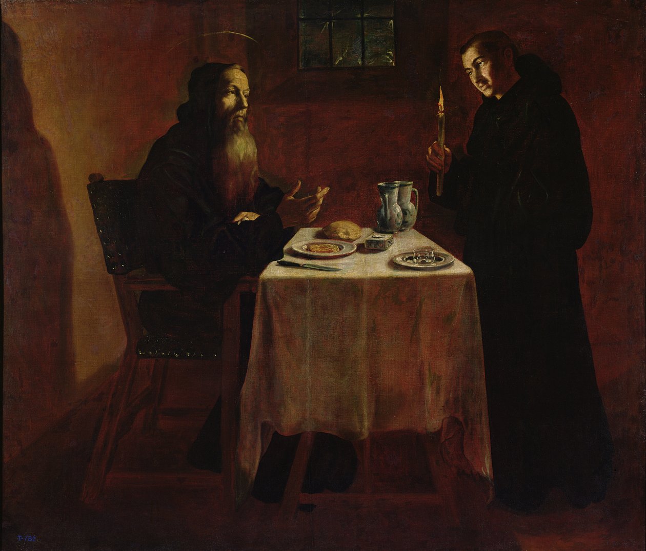 Svatý Benedikt žehnání sv. Maur od Francisco Rizi