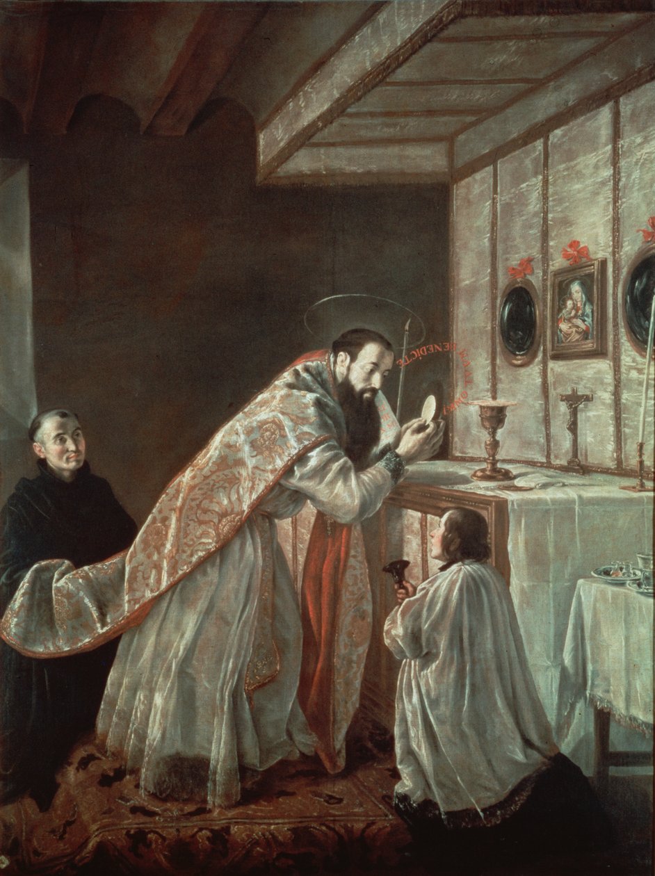 Poslední mše sv. Benedikta od Francisco Rizi