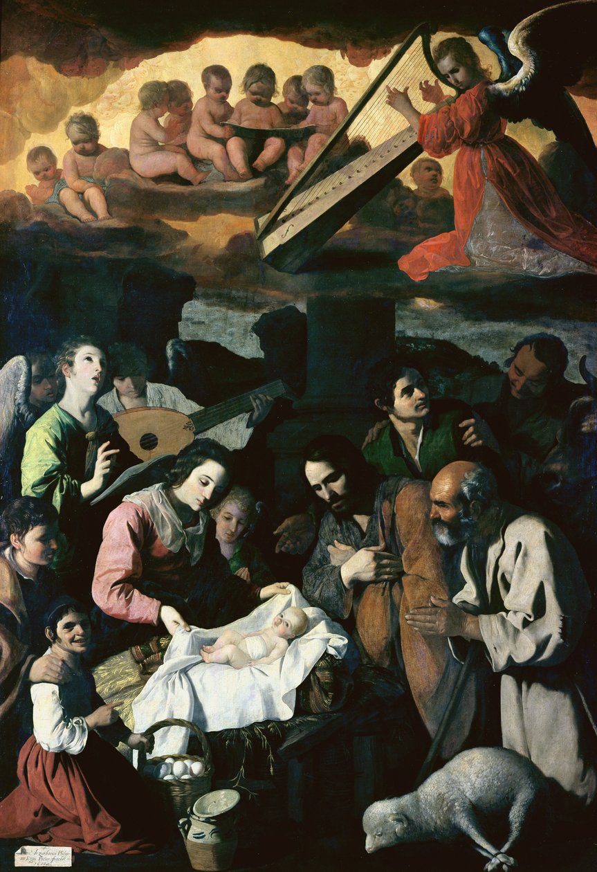 Klanění pastýřů, 1638 (podrobnosti viz 54174) od Francisco de Zurbaran