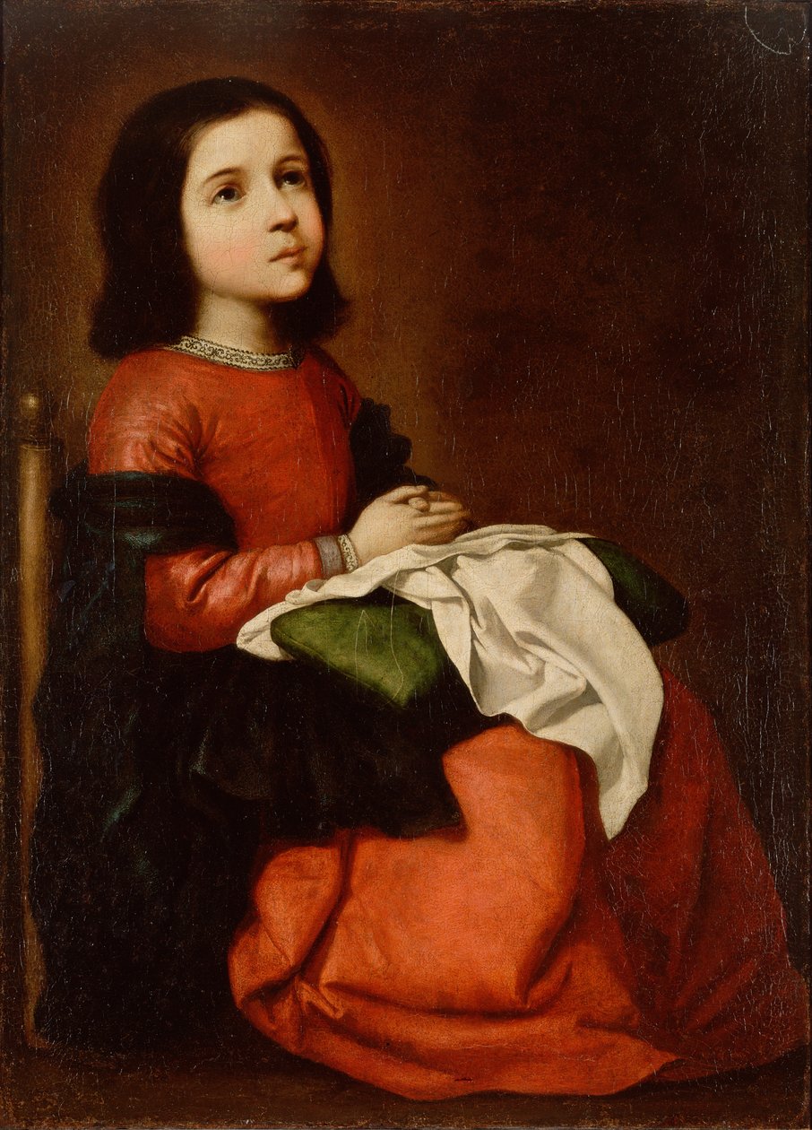 Dětství Panny Marie od Francisco de Zurbaran