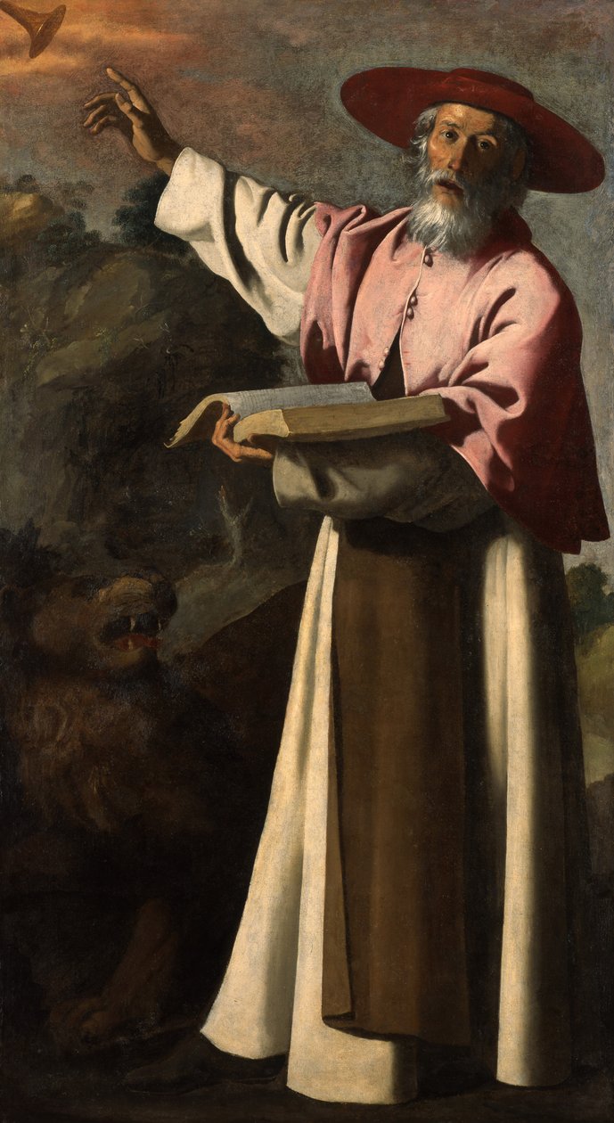 Svatý Jeroným, asi 1640-45 od Francisco de Zurbaran